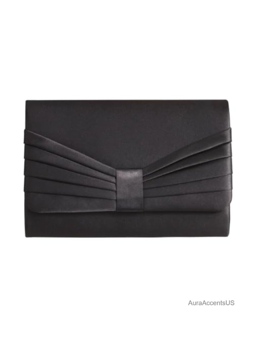 Elegant Pleated Satin Clutch Purse Evening Bag for Weddings Proms